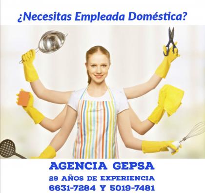 Agencia de Empleadas Domésticas GEPSA, 29 años de experiencia