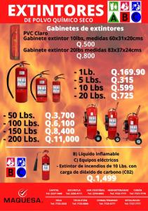 Extintores de Seguridad y Precaución ABC