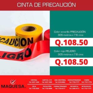 CINTA DE PRECAUCION Y PELIGRO