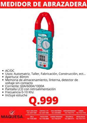 MEDIDOR DE ABRAZADERA