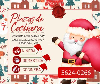 Oferta de Trabajo Inmediato y Seguro: Cuidado de Niños y Cocina