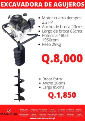 EXCAVADORA DE AGUJEROS