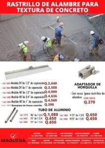 RASTRILLO PARA CONCRETO